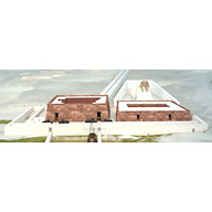 Sphinx Complex model: Site: Giza; View: Sphinx Temple (model)